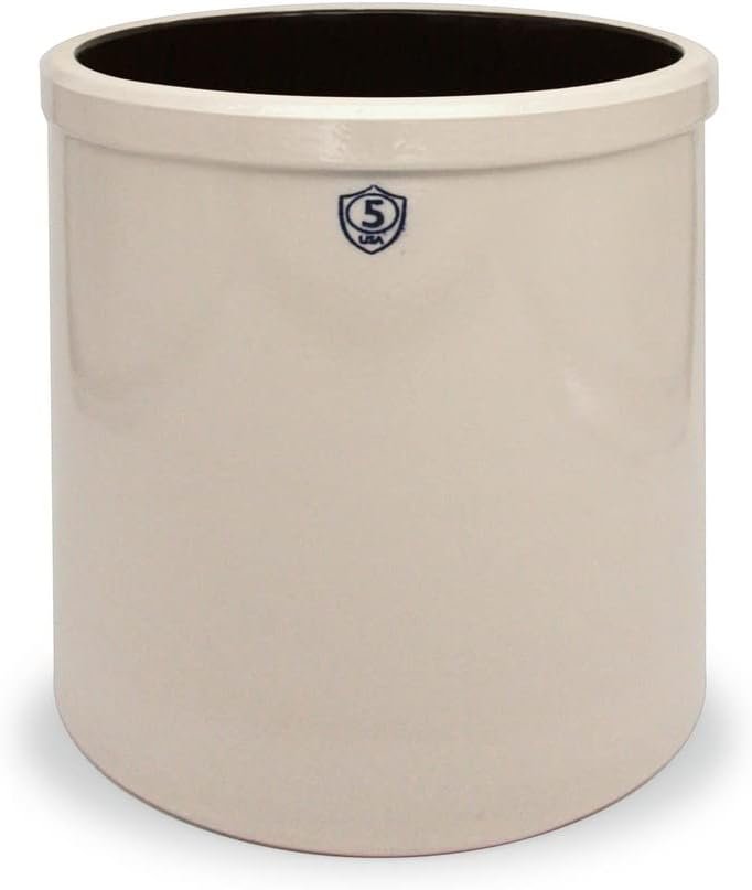 Gardener’s Supply Company 8587577 5-Gallon Stoneware Pickling Crock