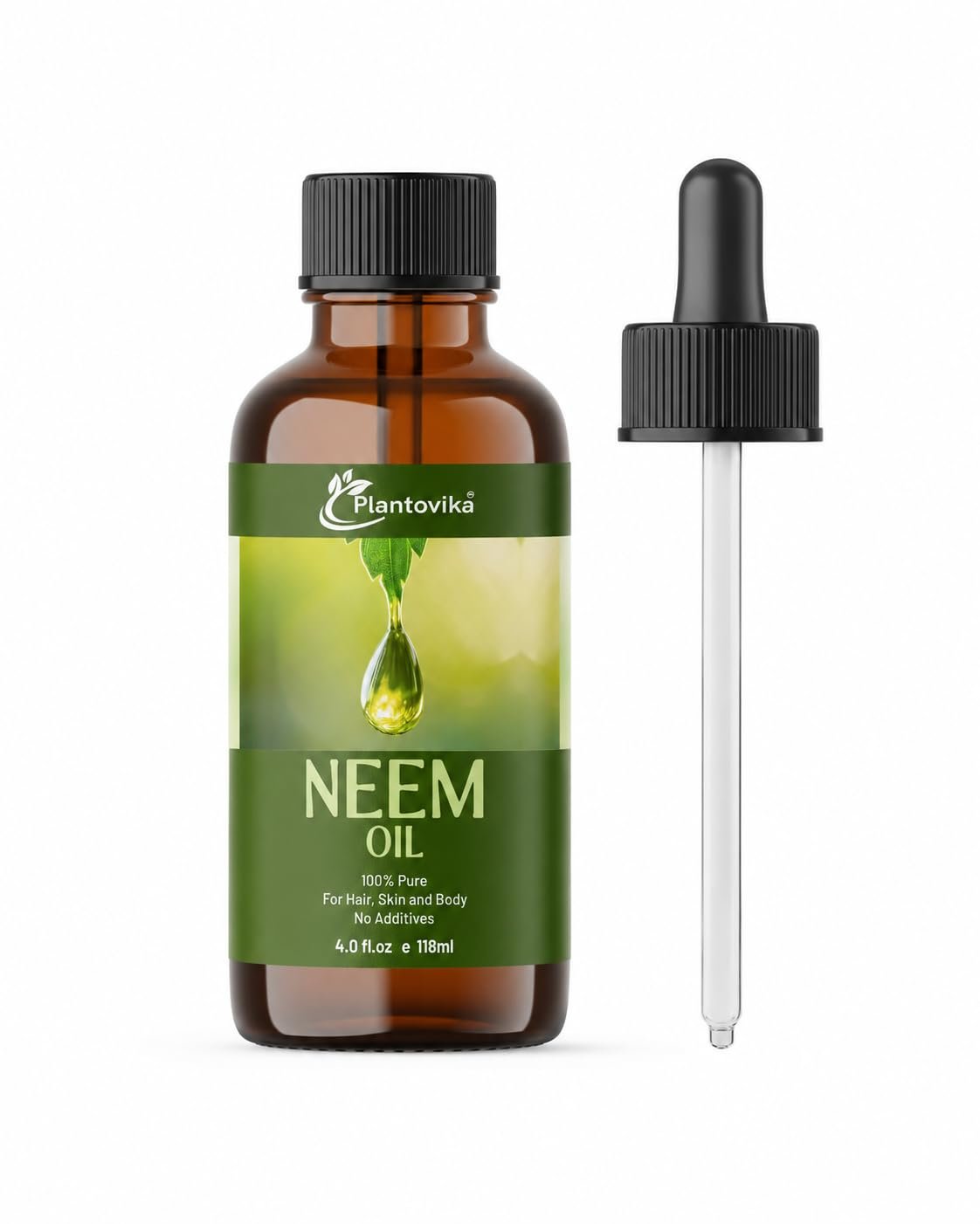 Pure Neem Oil (4 Oz) – 100% Cold Pressed, All Natural Concentrate | Unrefined | Multipurpose | Seed Extract | 4 Oz
