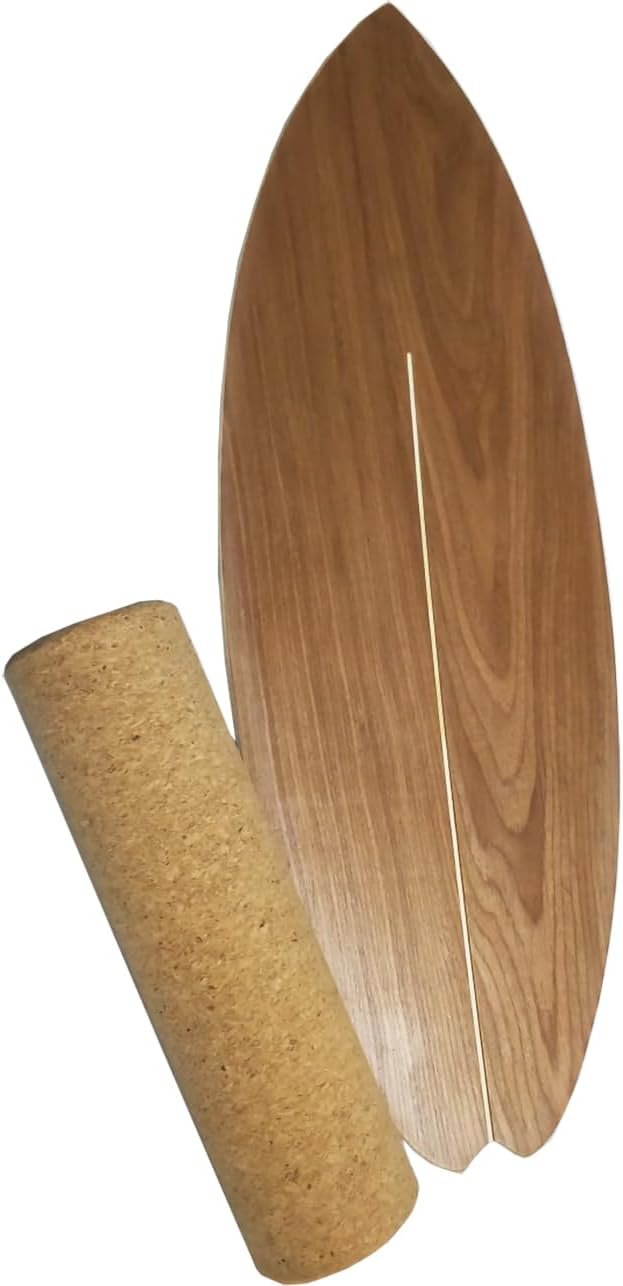 Balance Board with Cork Roller