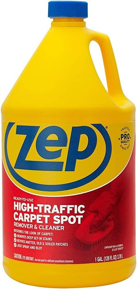 Zep High Traffic Carpet Cleaner – 1 Gallon – Penetrating Formula Removes Deep Stains. Make High-Traffic Areas Look New Again