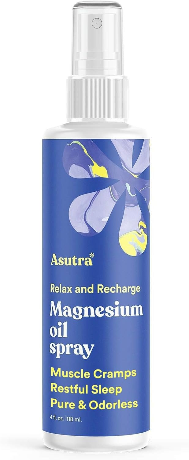 ASUTRA Zechstein Pure Magnesium Oil Spray for Feet and Leg Cramps, Topical