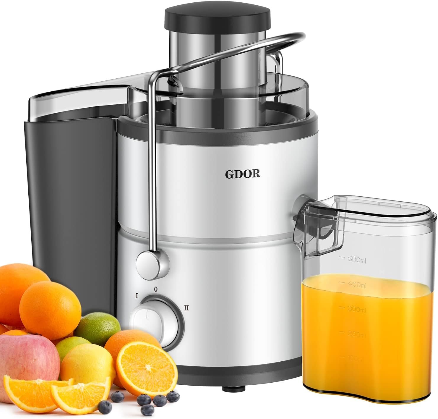 GDOR 800W Juicer Machine, 3″ Wide Chute for Whole Fruits & Vegs