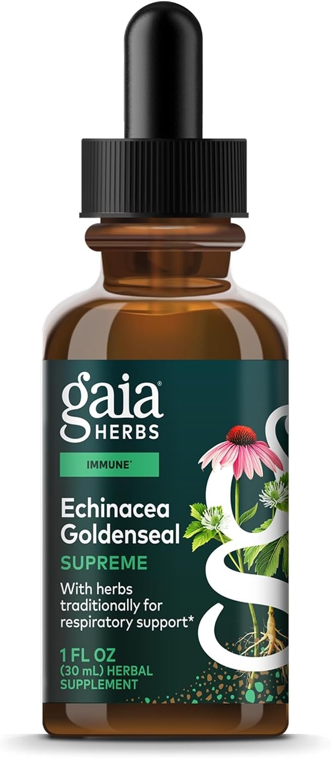 Gaia Herbs Echinacea Goldenseal Supreme, 1 Fl Oz, 15 Servings