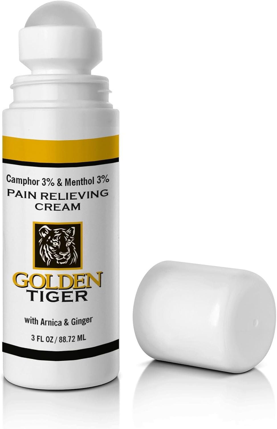 Golden Tiger Natural Pain Relief Cream 3oz Roll-on