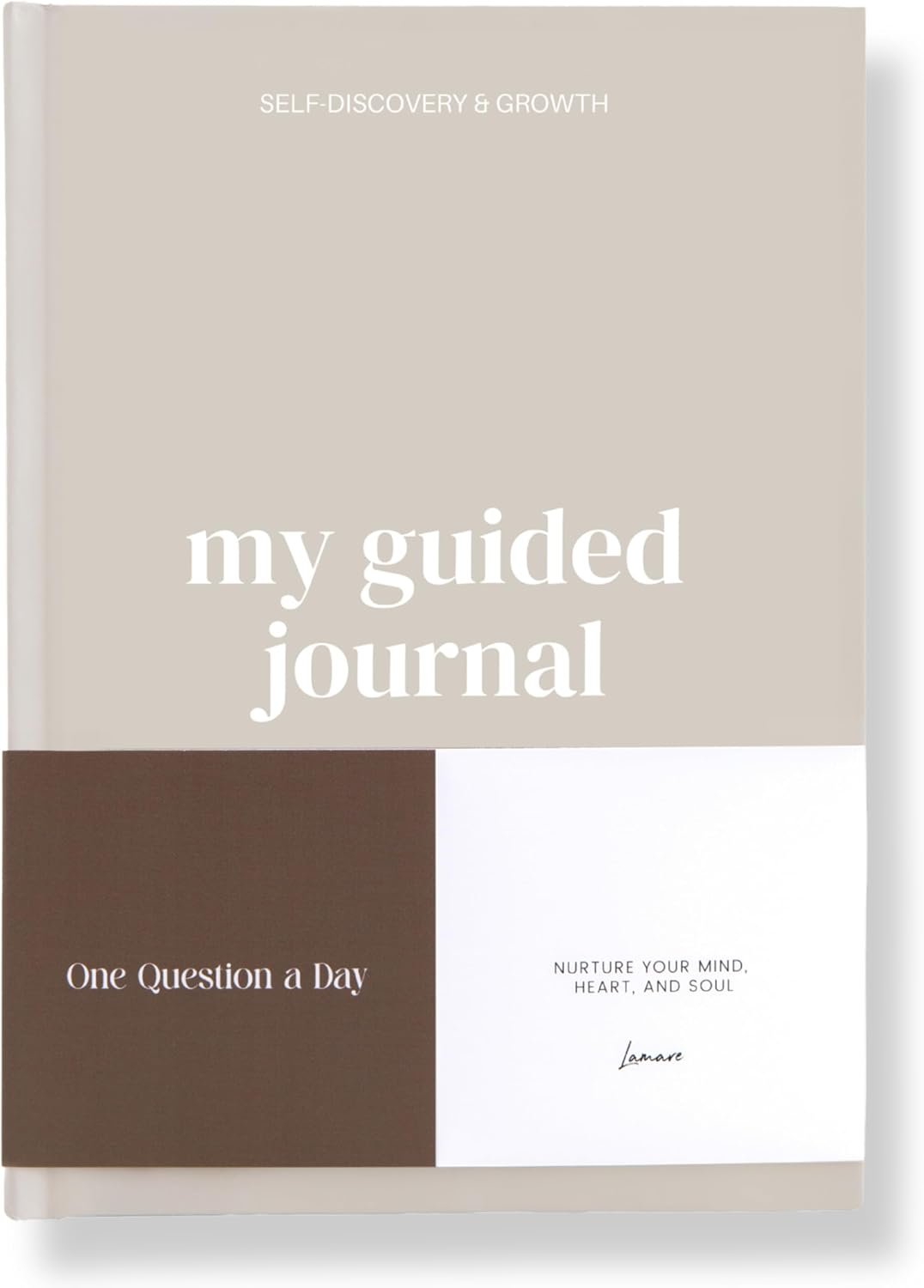 Lamare Guided Journal for Women with Prompts – Self Help Journal – Taupe