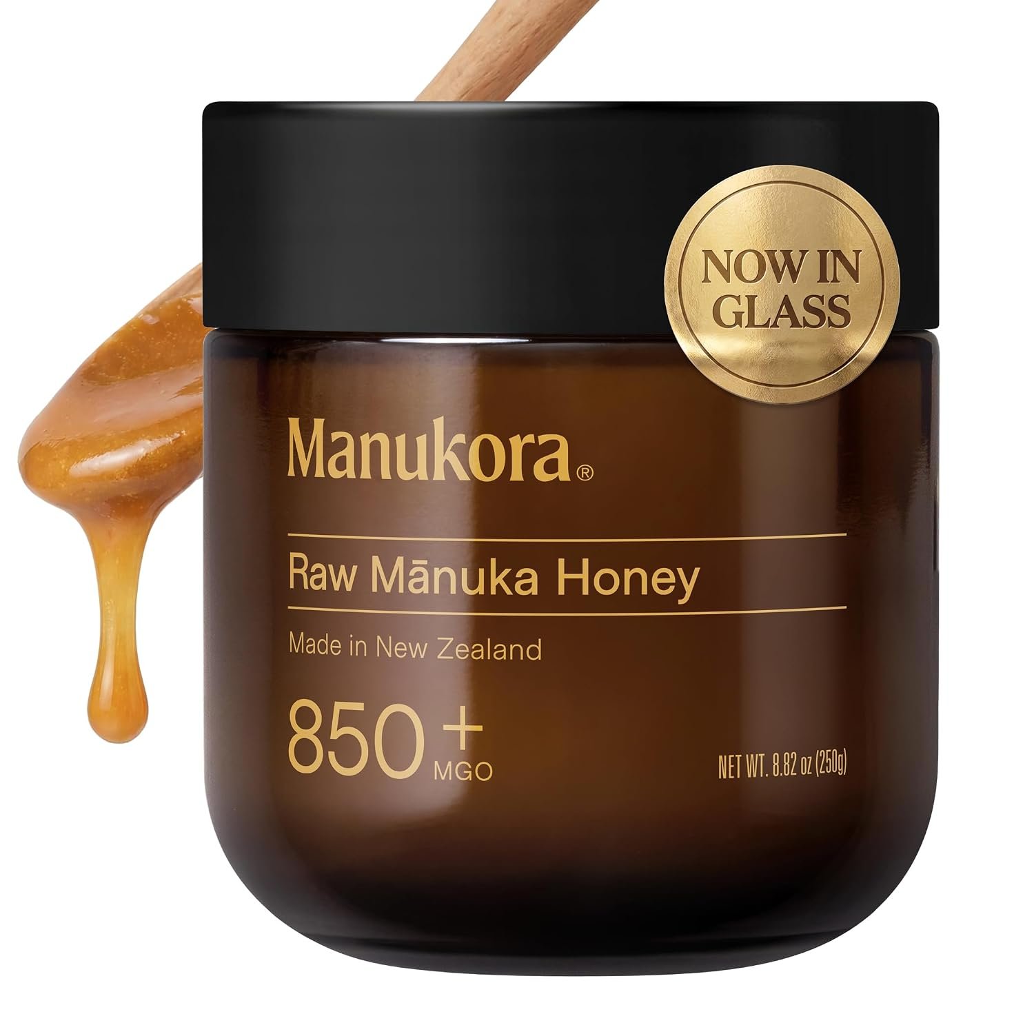 Manukora Raw Manuka Honey MGO 850+ Non-GMO Immune & Digestive Support 250g