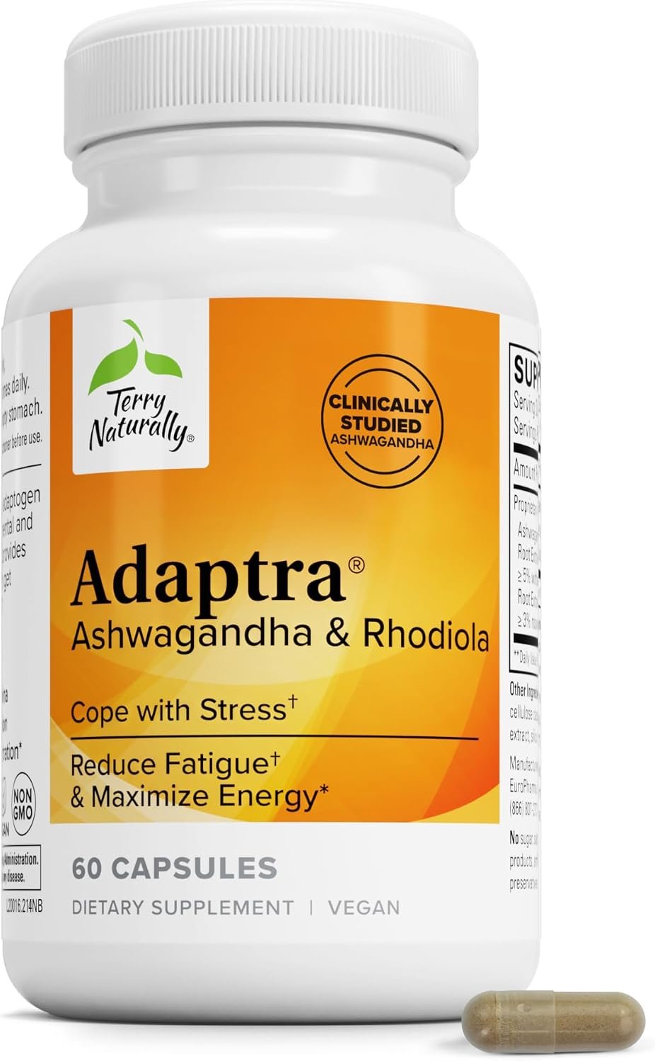Terry Naturally Adaptra – Stress Resilience & Energy – 60 Count