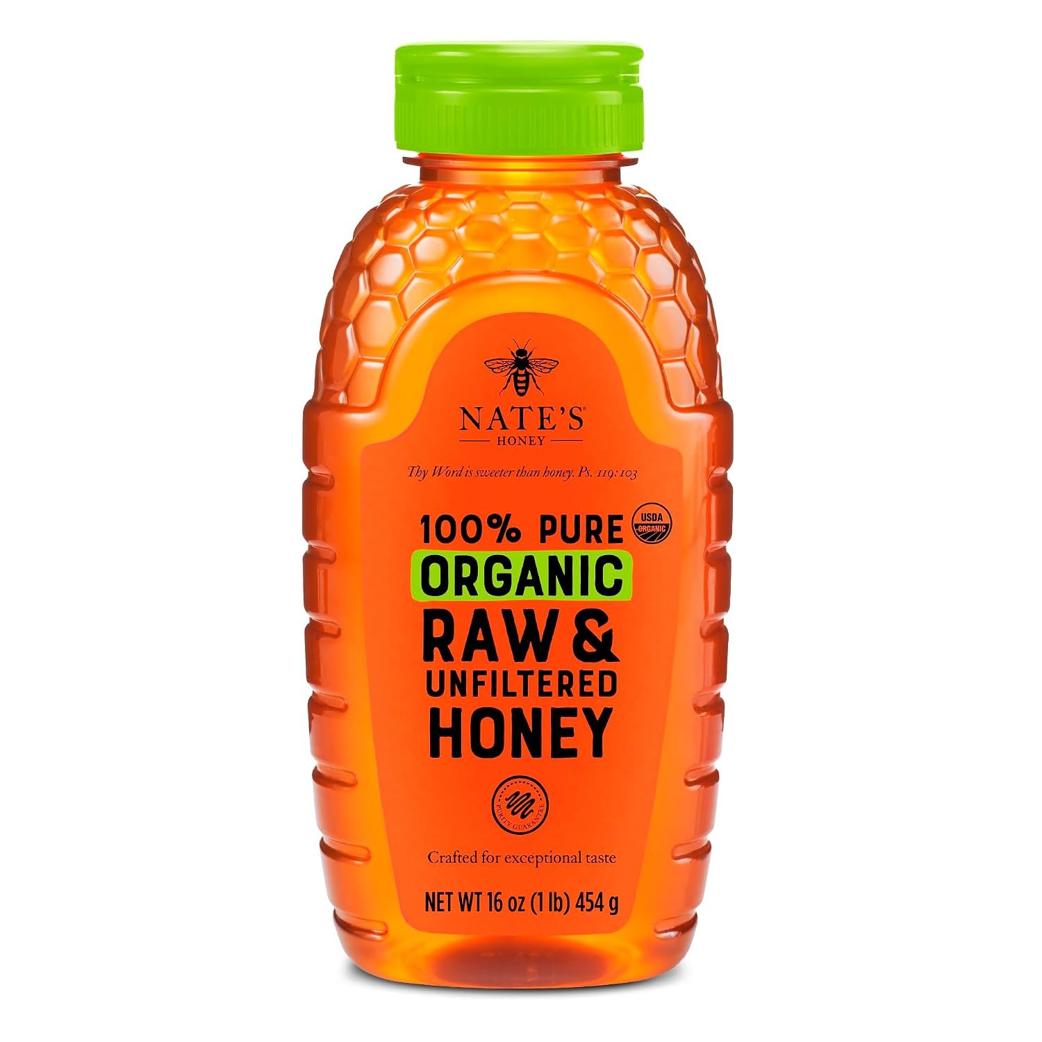 Nate’s Organic Honey – 16oz. Squeeze Bottle