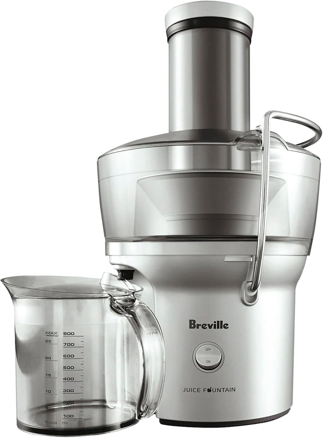 Breville BJE200XL Juice Fountain Compact Centrifugal Machine, Silver