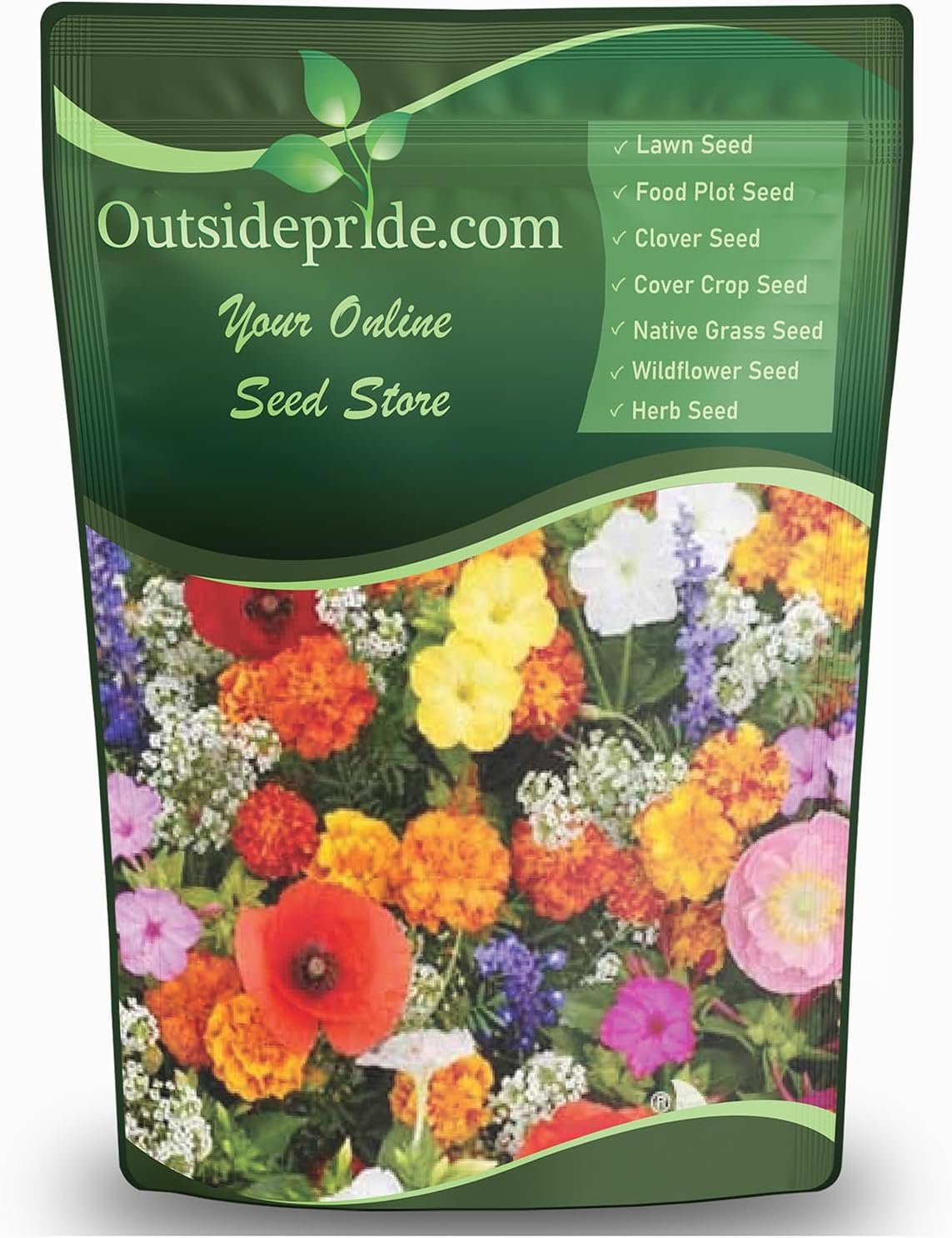 Outsidepride Deer Proof Wildflower Seed Mix – 1 lb. Colorful Blend of Easy to Grow, Drought-Tolerant Annual & Perennial Wildflower Seeds for a Deer-Free,Vibrant Meadow & Pollinator-Friendly Garden