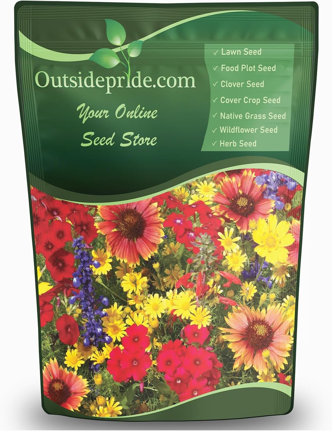 Outsidepride Texas & Oklahoma Wildflower Seed Mix – 1 lb. Drought-Tolerant, Blend of Annual & Perennial Flower Seeds for Vibrant, Pollinator-Friendly Gardens, Thrives in Full Sun & Well-Drained Soil