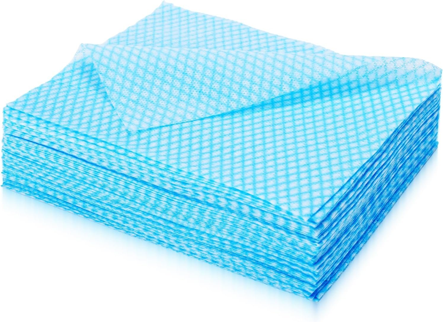 60Pack Disposable Dish Cloths for Kitchen,13.8×15.7″Cleaning Wipes