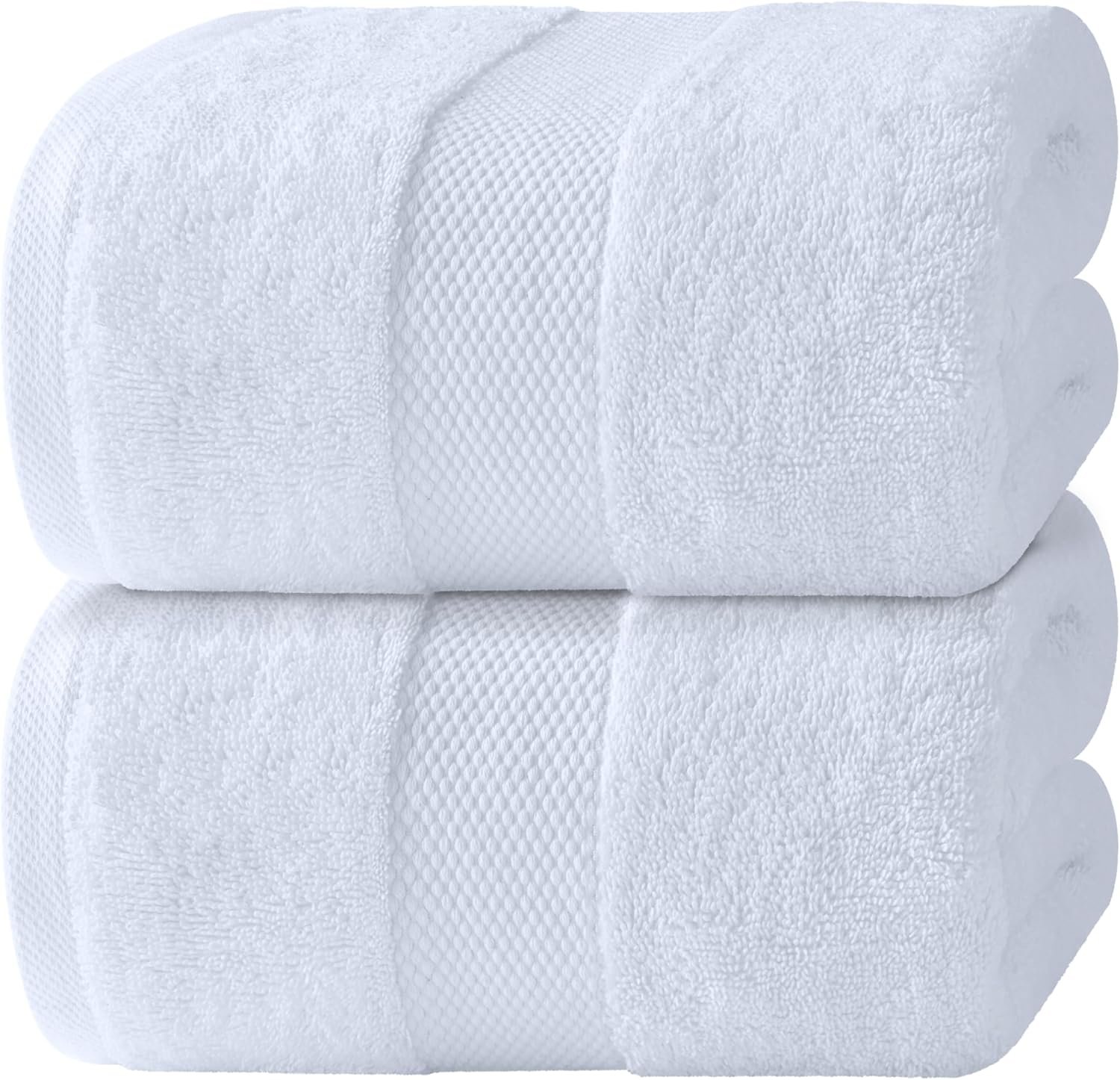 White Classic Luxury Bath Sheets Towels for Adults Extra Large 35×70 Inch – 700 GSM Turkish Cotton, Highly Absorbent | Hotel Collection | 2 Pack