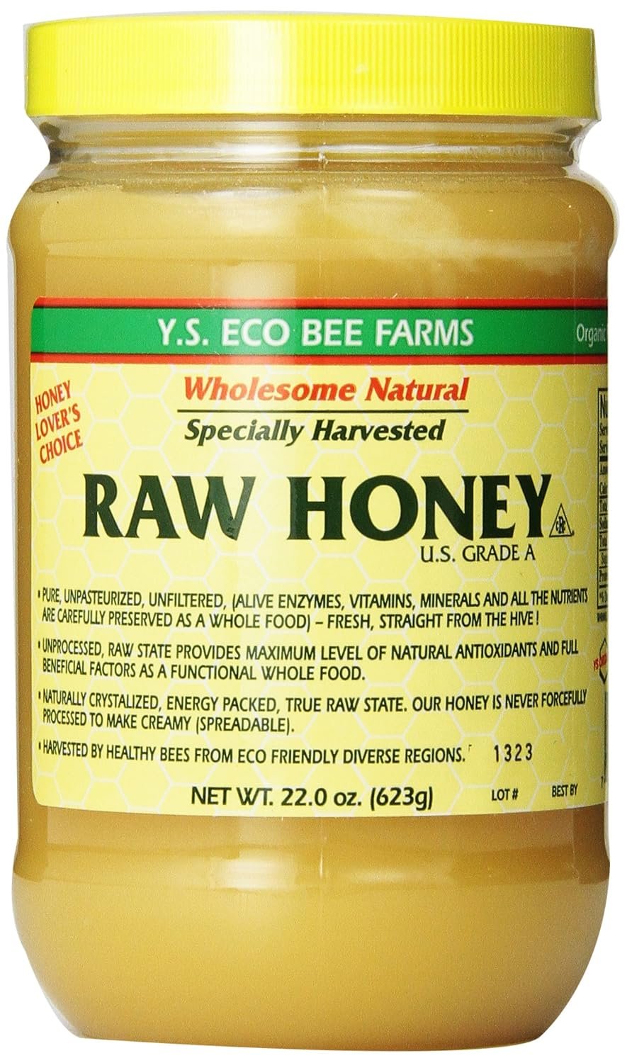 Y.S. Eco Bee Farms Raw Honey – 22 oz (4 Pack)