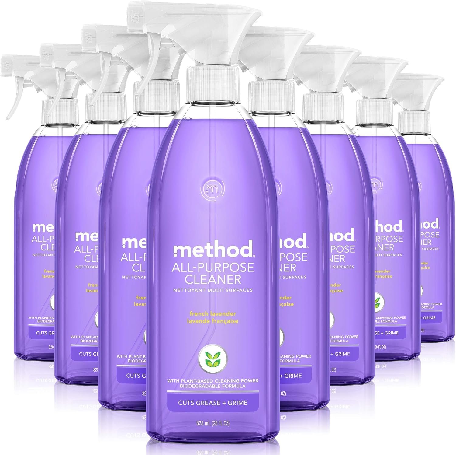 method All-Purpose Cleaner Spray, French Lavender, 28 fl oz, 8 Pack