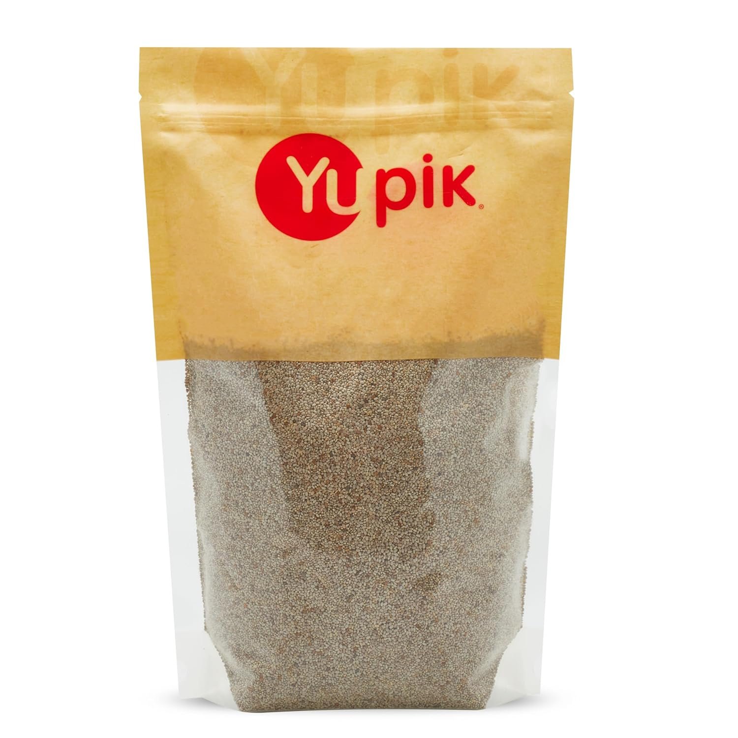 Yupik Raw White Chia Seeds, 2.2 lb (35.2 oz), Gluten-Free, Kosher, Vegan, Natural Seeds, Plant-Based Superfood, Rich in Fiber, Source of Omega-3, Ideal for Chia Pudding & Smoothies, Gels Easily