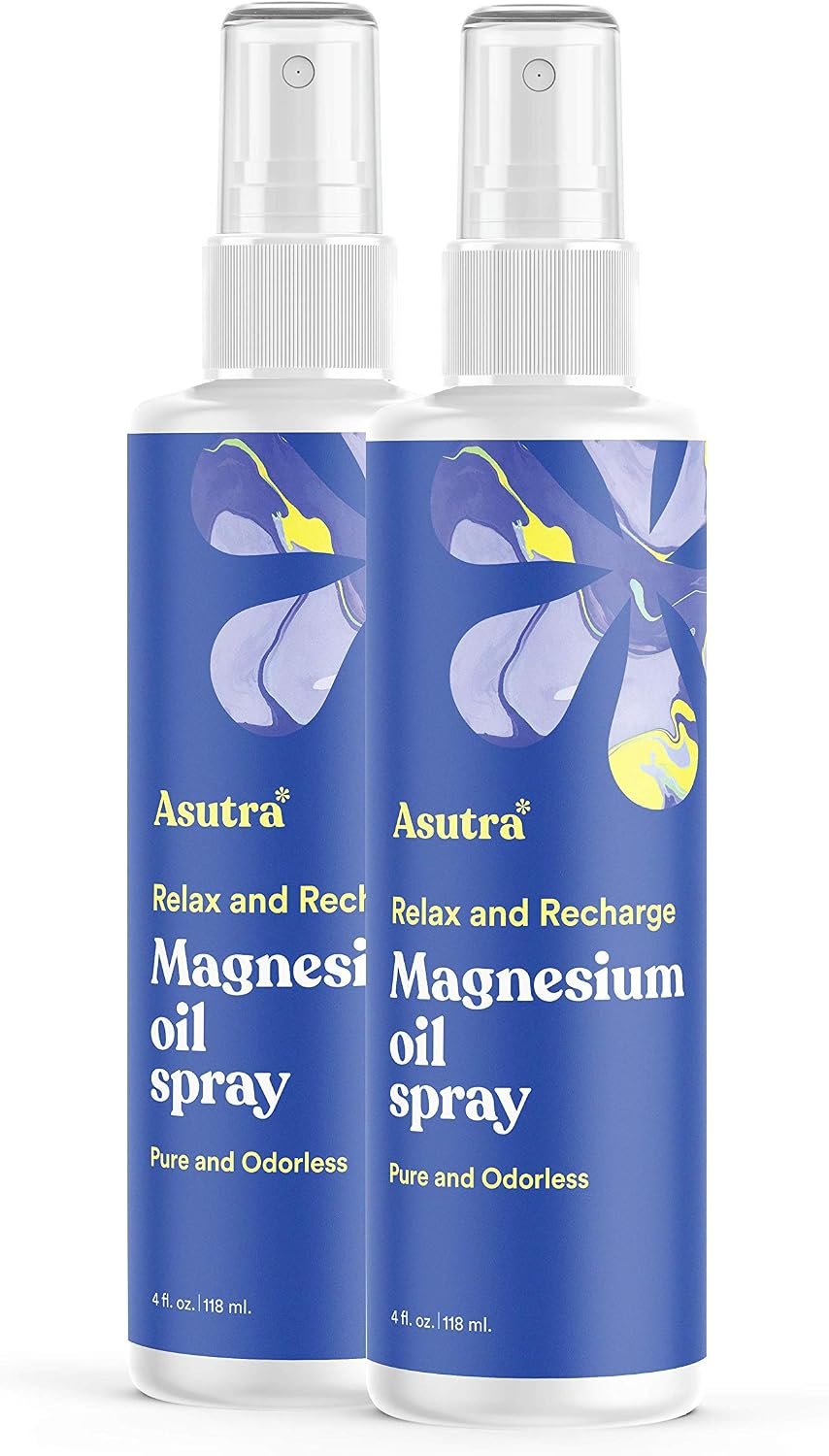 ASUTRA Zechstein Pure Magnesium Oil Spray for Feet and Leg Cramps, Topical