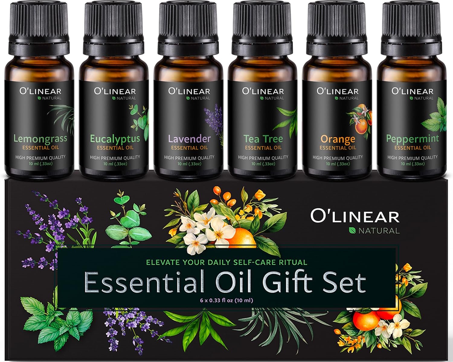Essential Oils Set – 6 Oils for Diffusers for Home, for Air Purifier