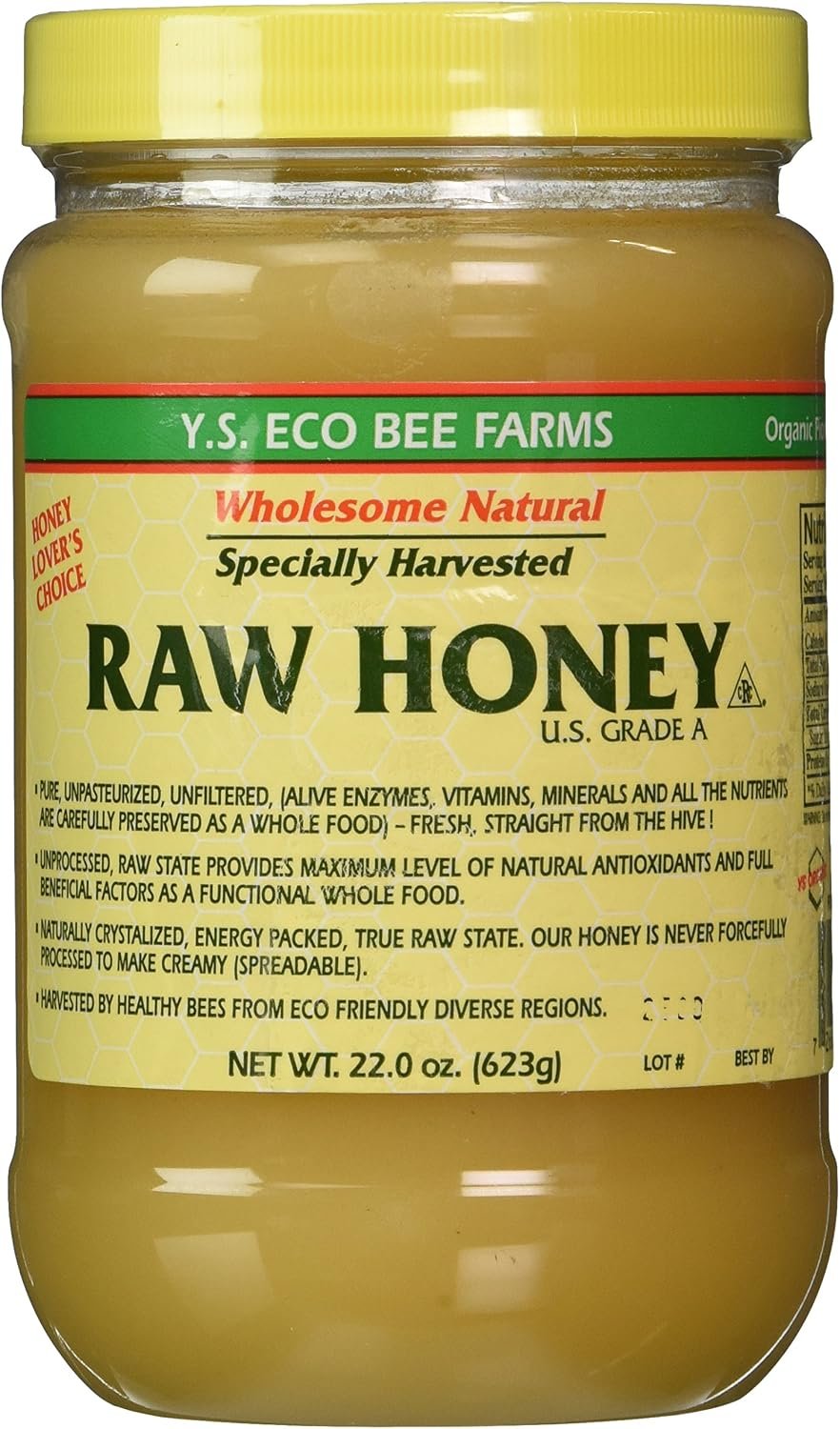 Y.S. Eco Bee Farms Raw Honey – 22 oz Pack of 3
