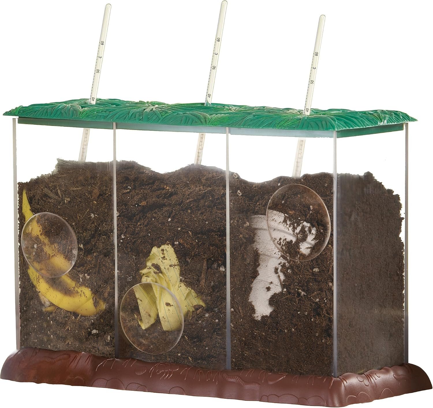 Educational Insights See-Through Compost Container – STEM Kits for Kids, Homeschool or Classroom Earth Science Kit, Practice Observation & Learn about Nature, Science Experiments for Kids Ages 4+