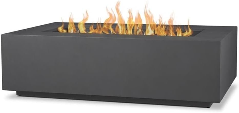 Real Flame Aegean Large Propane Fire Table with Conversion Kit in Slate