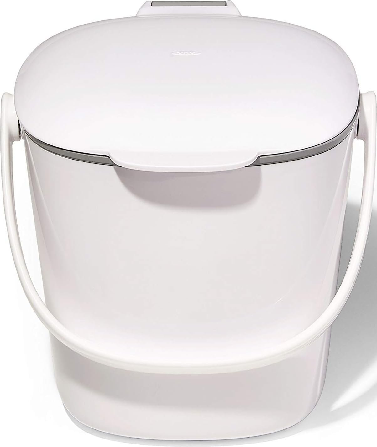 OXO Good Grips Easy-Clean Compost Bin, White, 0.75 Gal