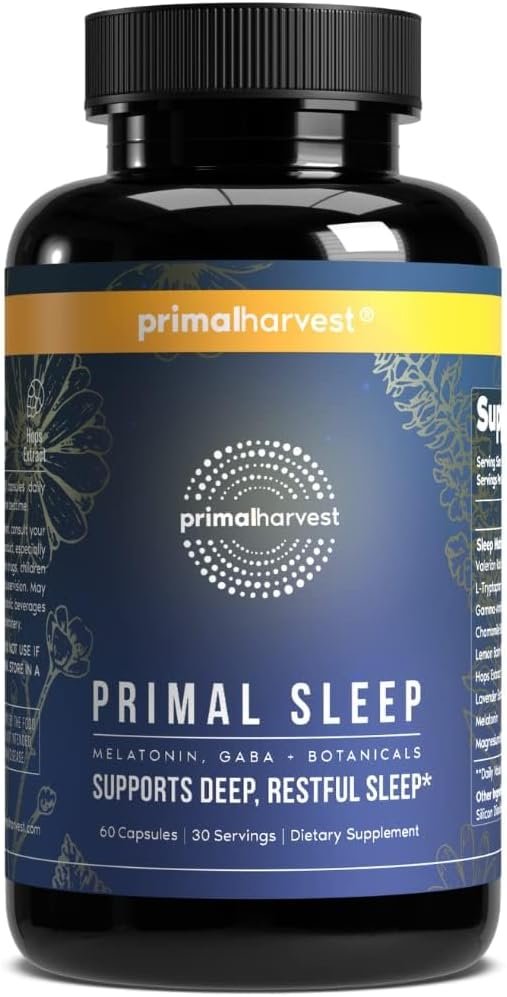 Primal Harvest Sleep – Daily Supplement, Gluten & Dairy Free, for Men & Women