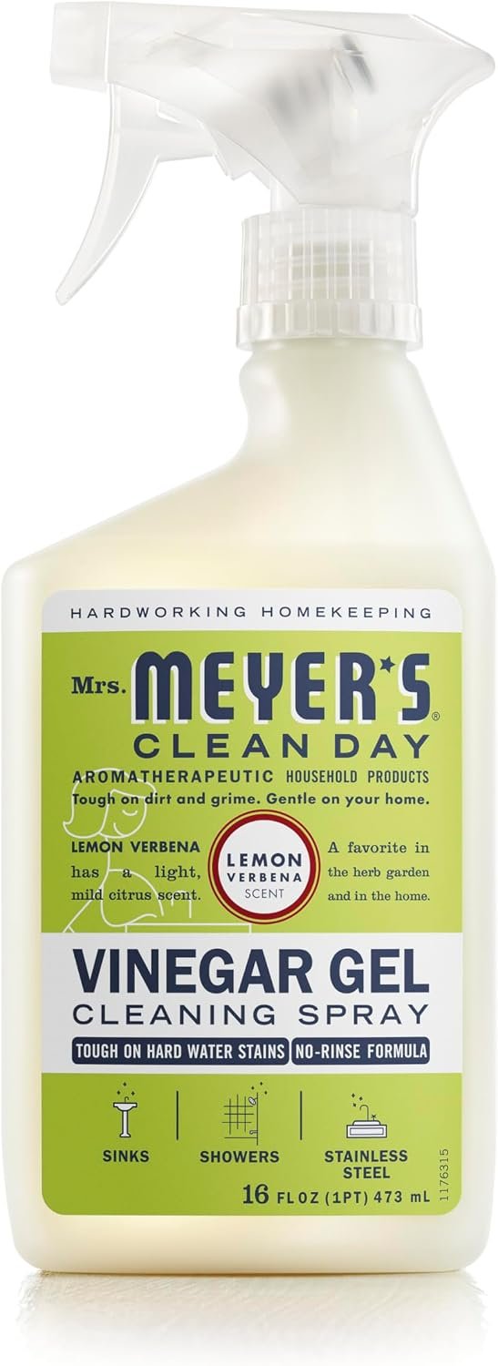 MRS. MEYER’S CLEAN DAY Vinegar Gel Cleaning Spray, Lemon Verbena, 16 fl oz