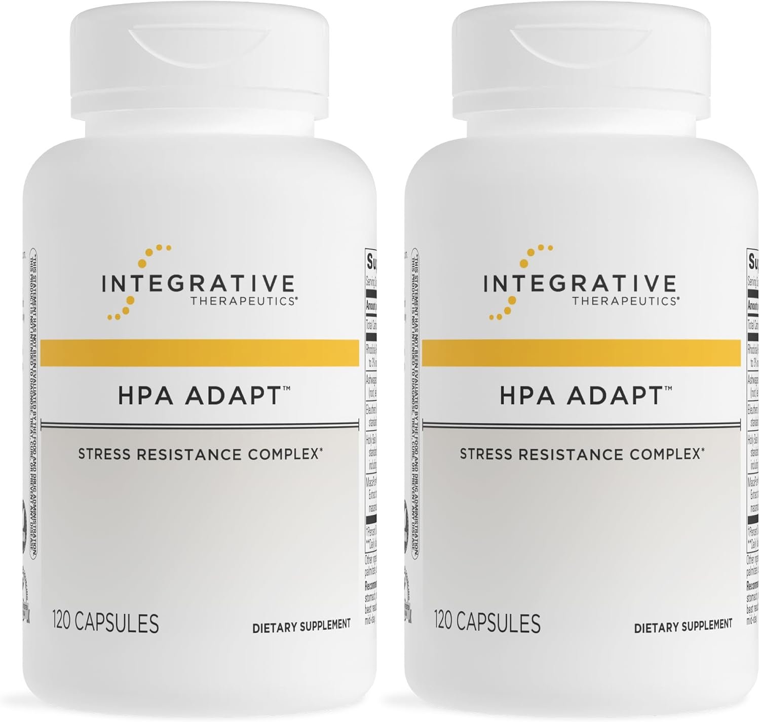 Integrative Therapeutics HPA Adapt – Adaptogenic Supplement for Stress Support* – Includes Ashwagandha, Rhodiola & Other Adaptogenic Herbs* – Vegan, Dairy-Free & Gluten-Free – 240 Capsules