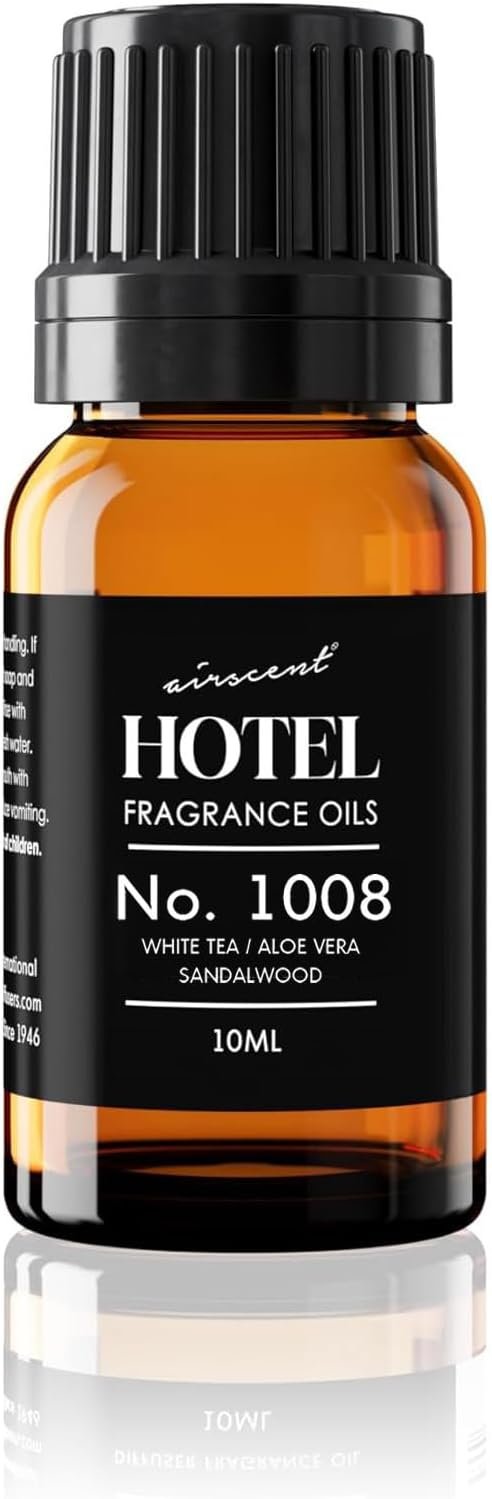 AirScent Hotel Diffuser Oil No. 1008 – White Tea, Aloe Sandalwood – 10 mL