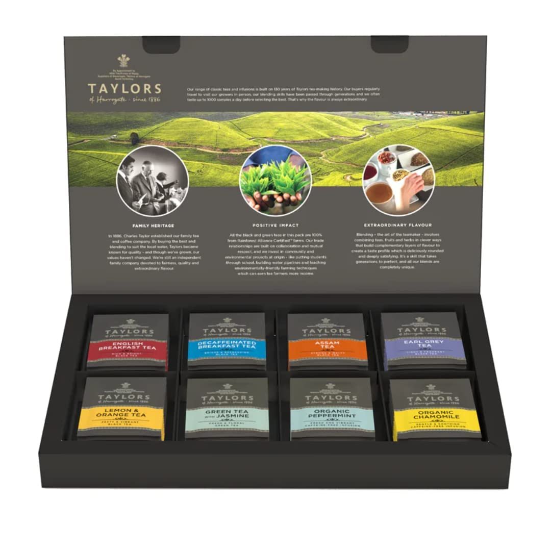 Taylors of Harrogate Assorted Tea Sampler Gift Box, 48ct