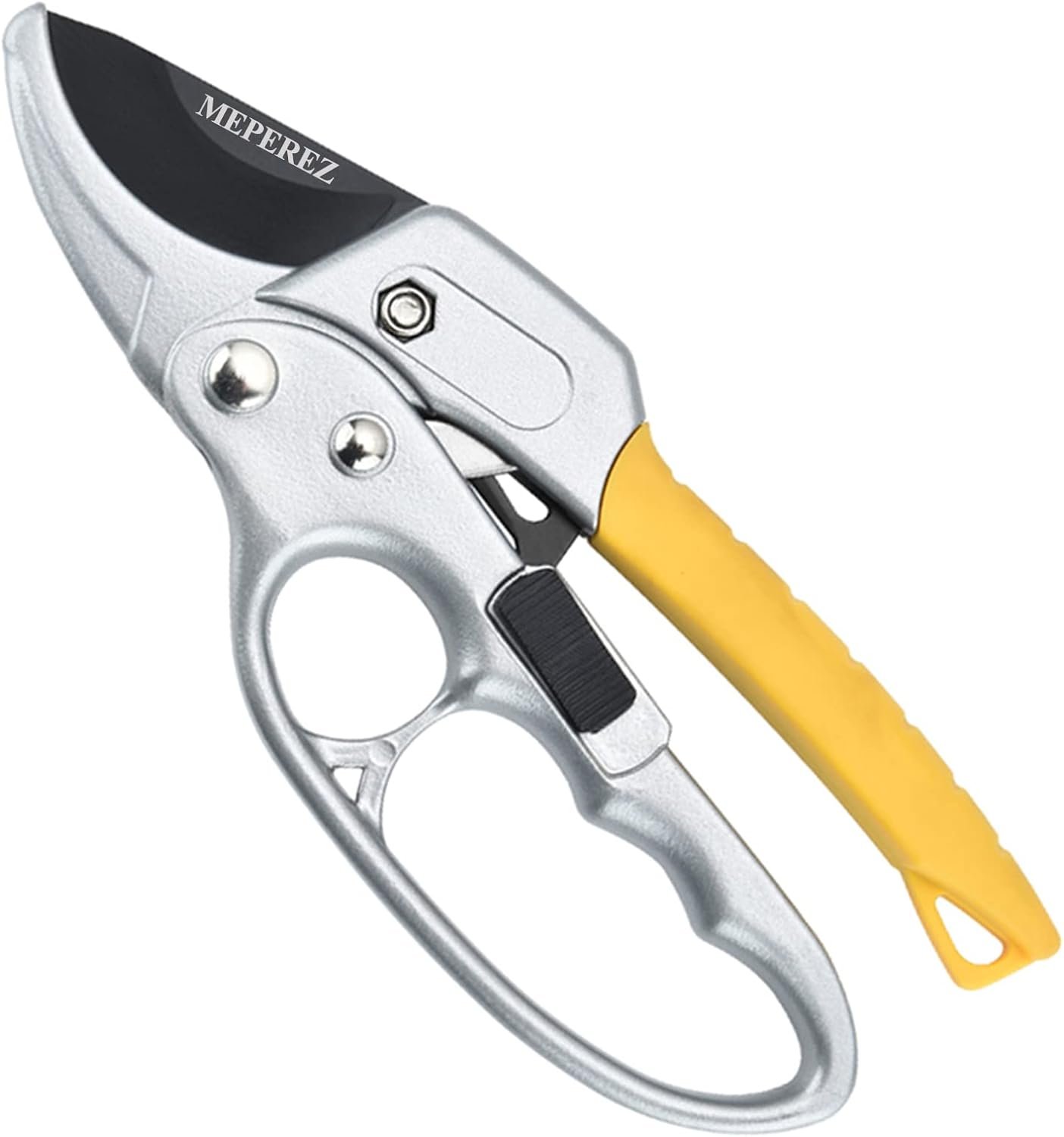 Germany Pruning Shears For Gardening, Arthritis Weak Hand Snips, 4x cutting power trimming, 1-Inch Cut Capacity Garden Clippers, Ergonomic handle, Rust resistant, high strength steel, Sharp