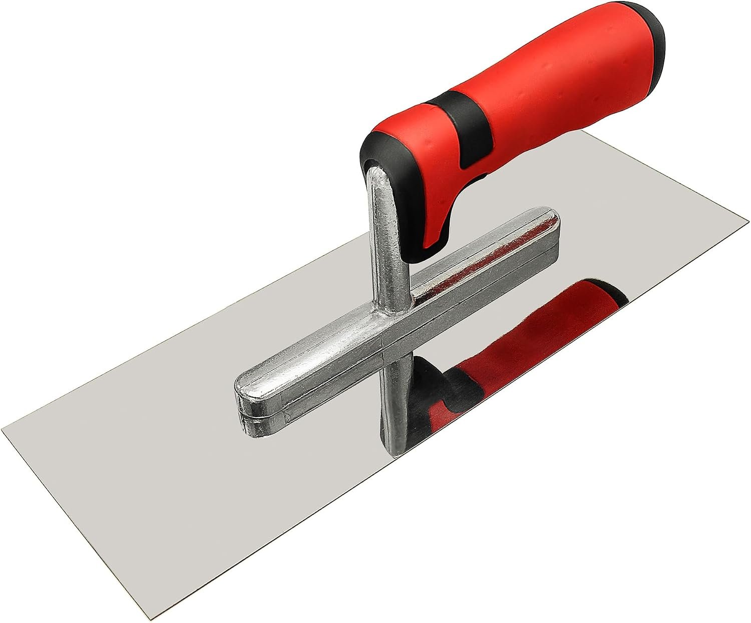 11″ x 4″ Stainless Steel Concrete Tools Flat Finishing Trowel, Soft Handle