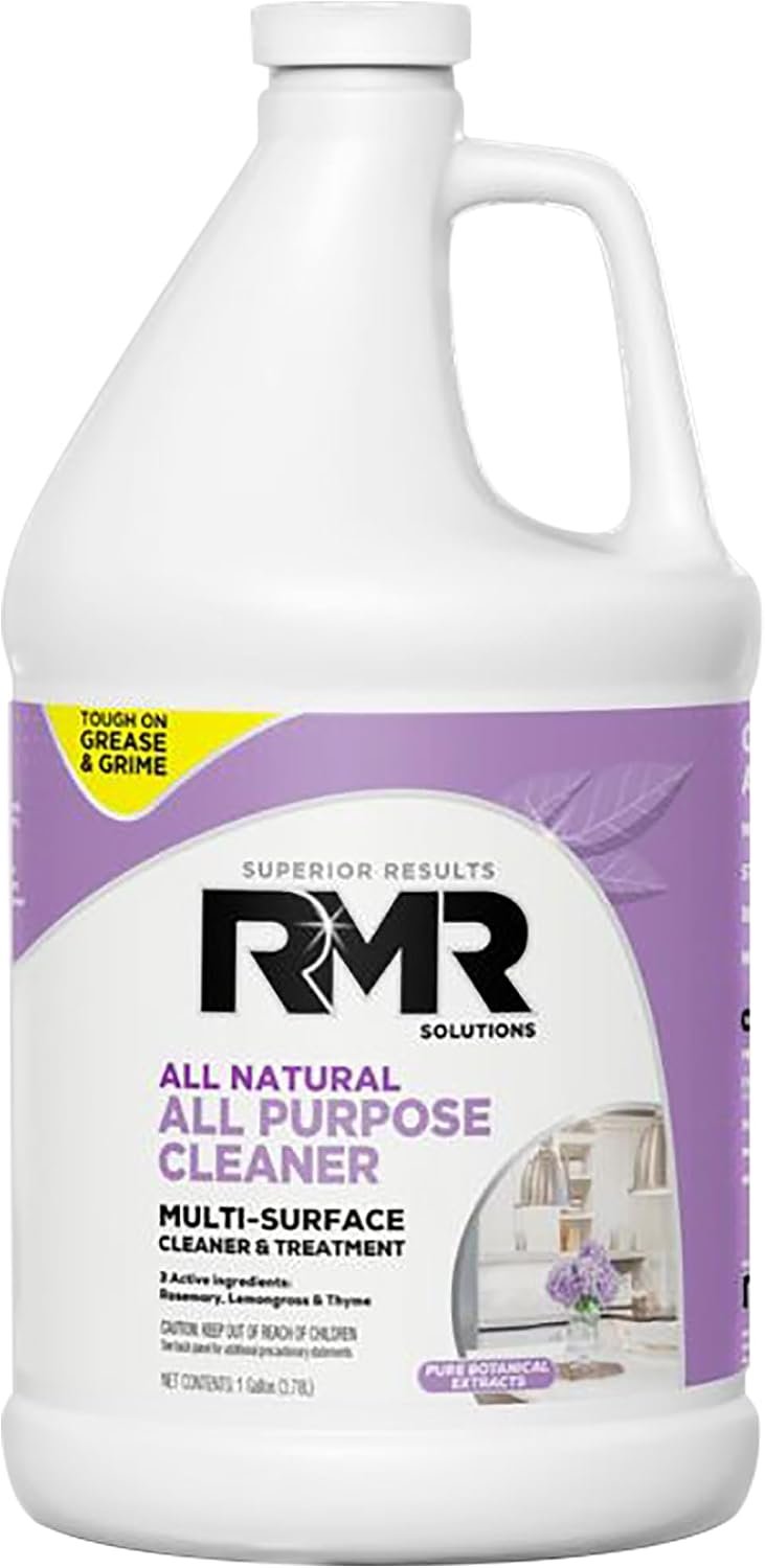 RMR All Natural All-Purpose Cleaner – Non-Toxic, Rinse-Free Multipurpose Cleaning Supplies, Biodegradable 1 Gallon Bottle, Modern Botanical Scent
