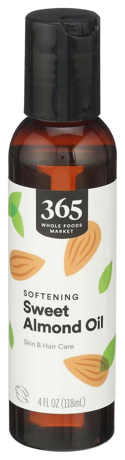 365 by Whole Foods Market, Softening Sweet Almond Oil, Skin & Hair Care, 4 Fl Oz