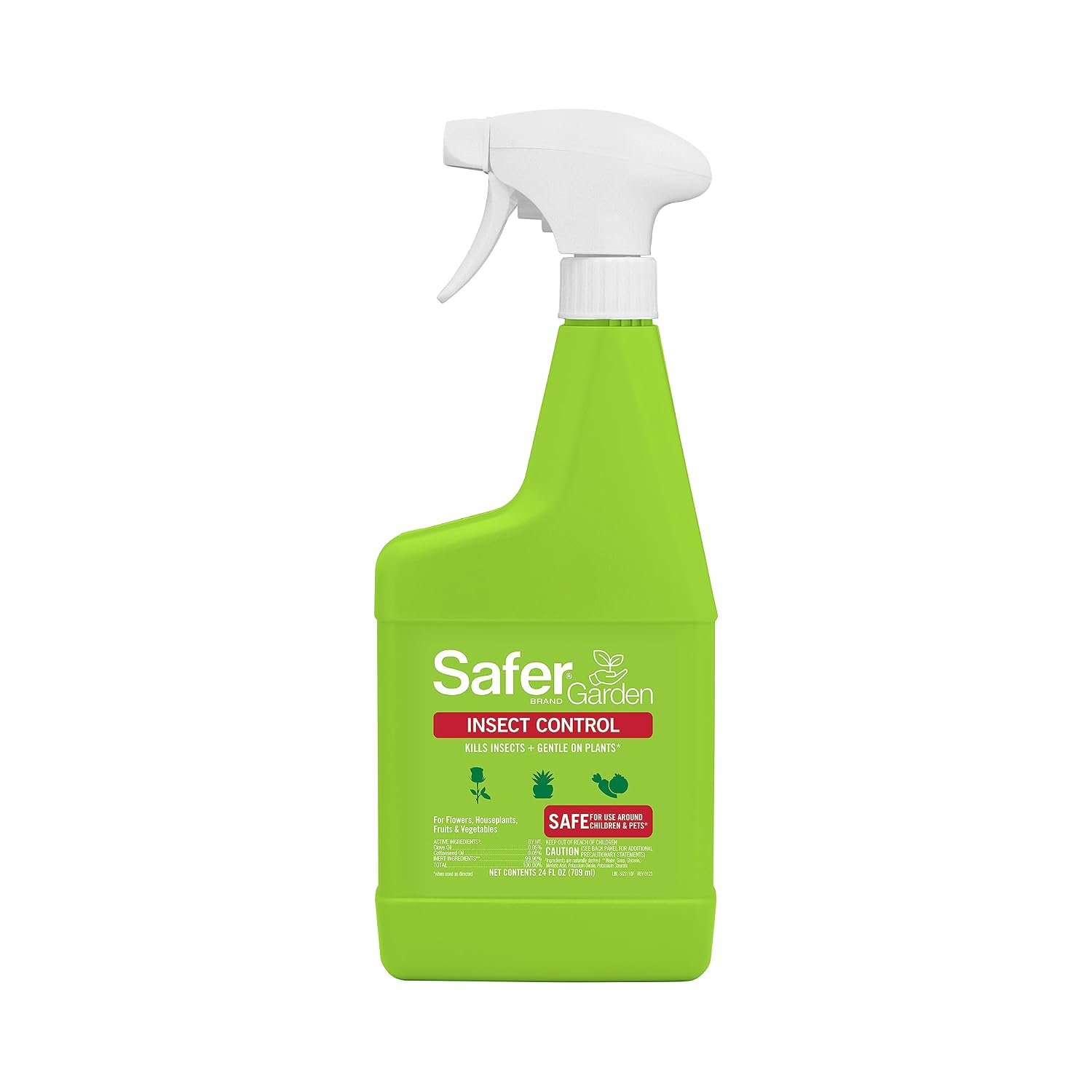 Safer Brand Garden Insect Control and Killer Spray – Kills Aphids Beetles, Boxelder Bugs, Caterpillars, Earwigs, Spider Mites, Stink Bugs & More – Natural Oils Gentle on Plants, SG5110 – 24 fl oz