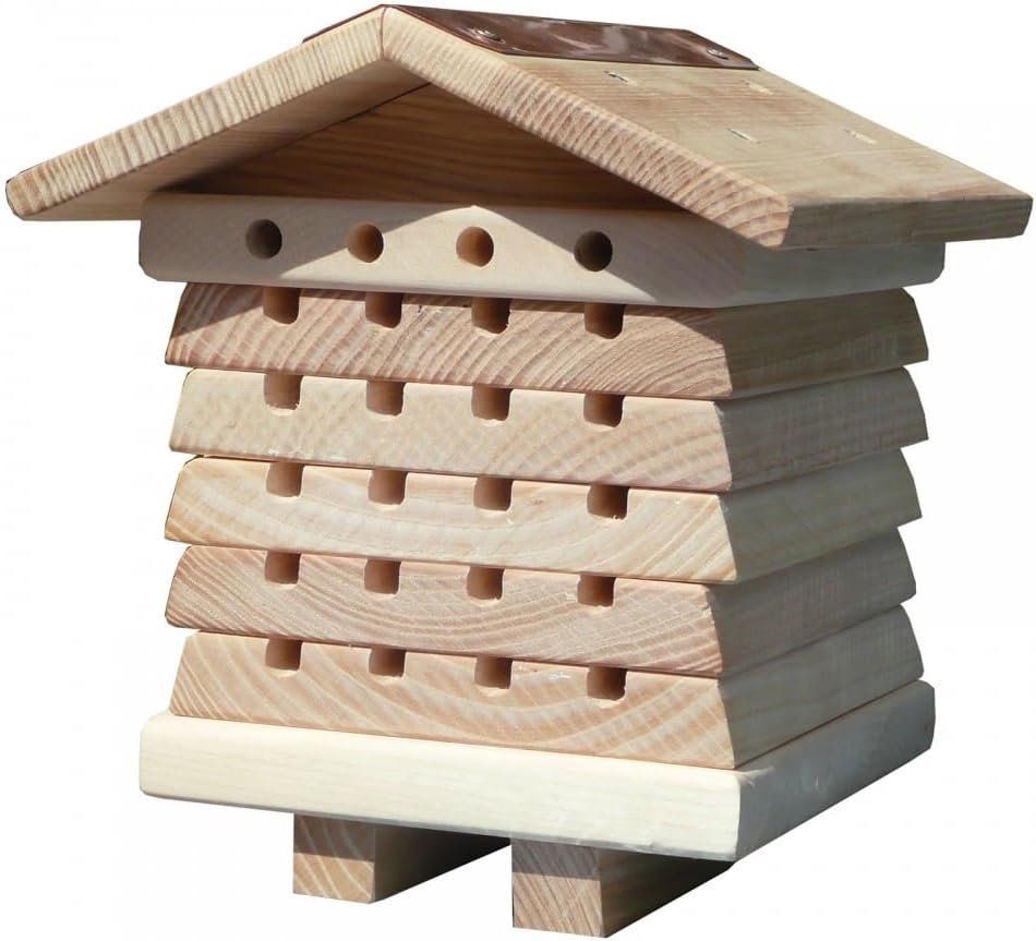 Wildlife World Interactive Wooden Bee House – Pollinator Bee Management System