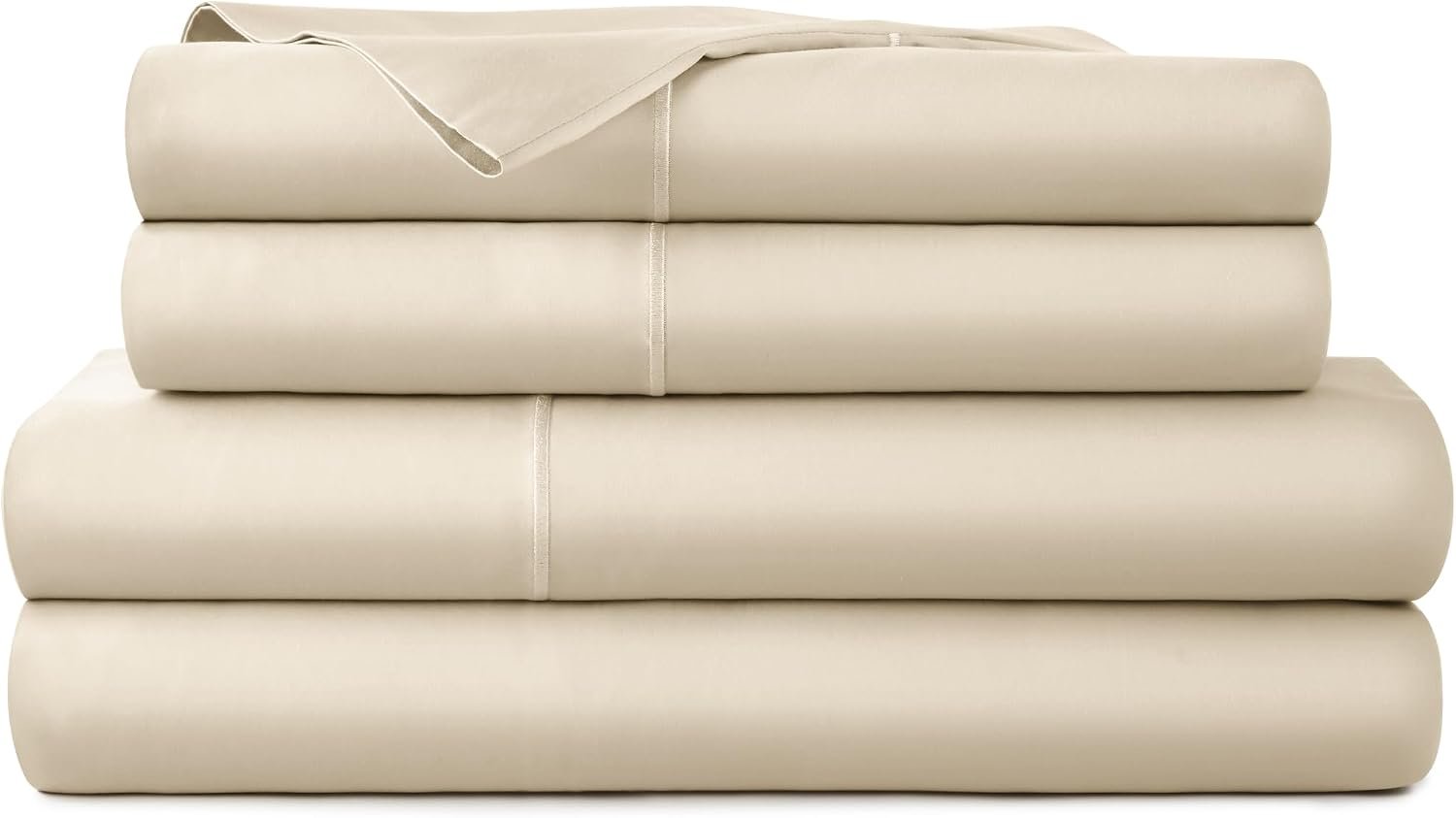 Whisper Organics 100% Organic Cotton Bed Sheets with Deep Pocket 4 Pc. Set