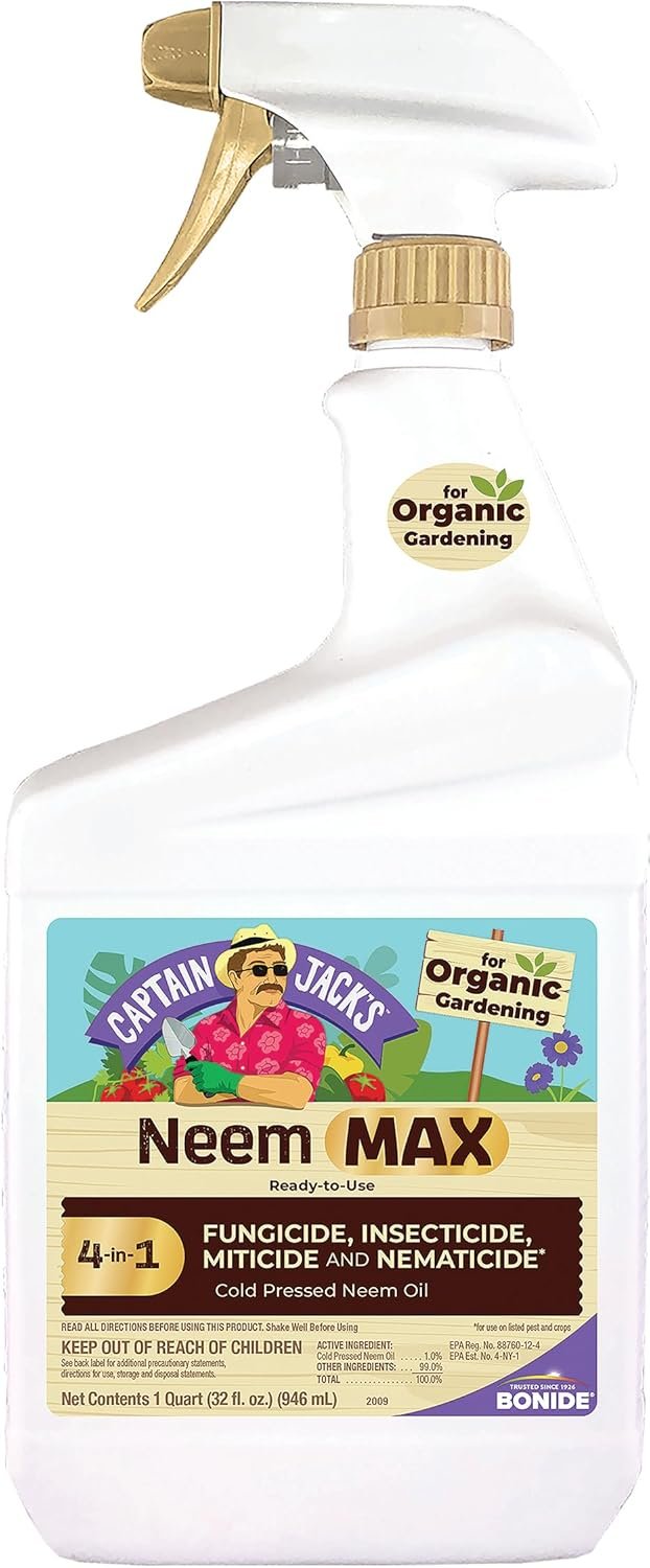 Bonide Captain Jack’s Neem Max, 32 oz Ready-to-Use Spray