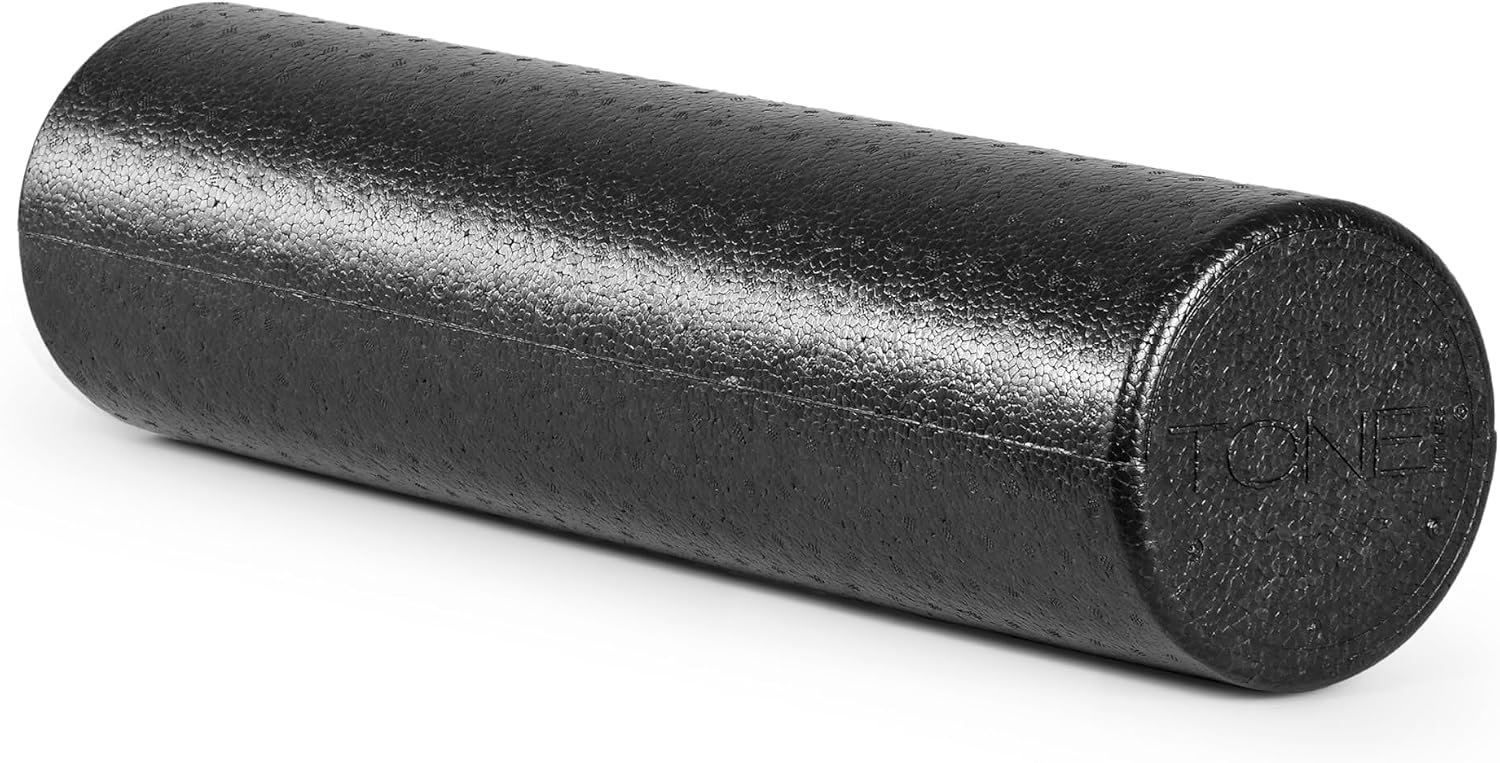 Tone Fitness High Density EPP Foam Exercise Foam Roller for Yoga, Pilates, Stretching, Massage, and Recovery | Multiple Sizes and Colors