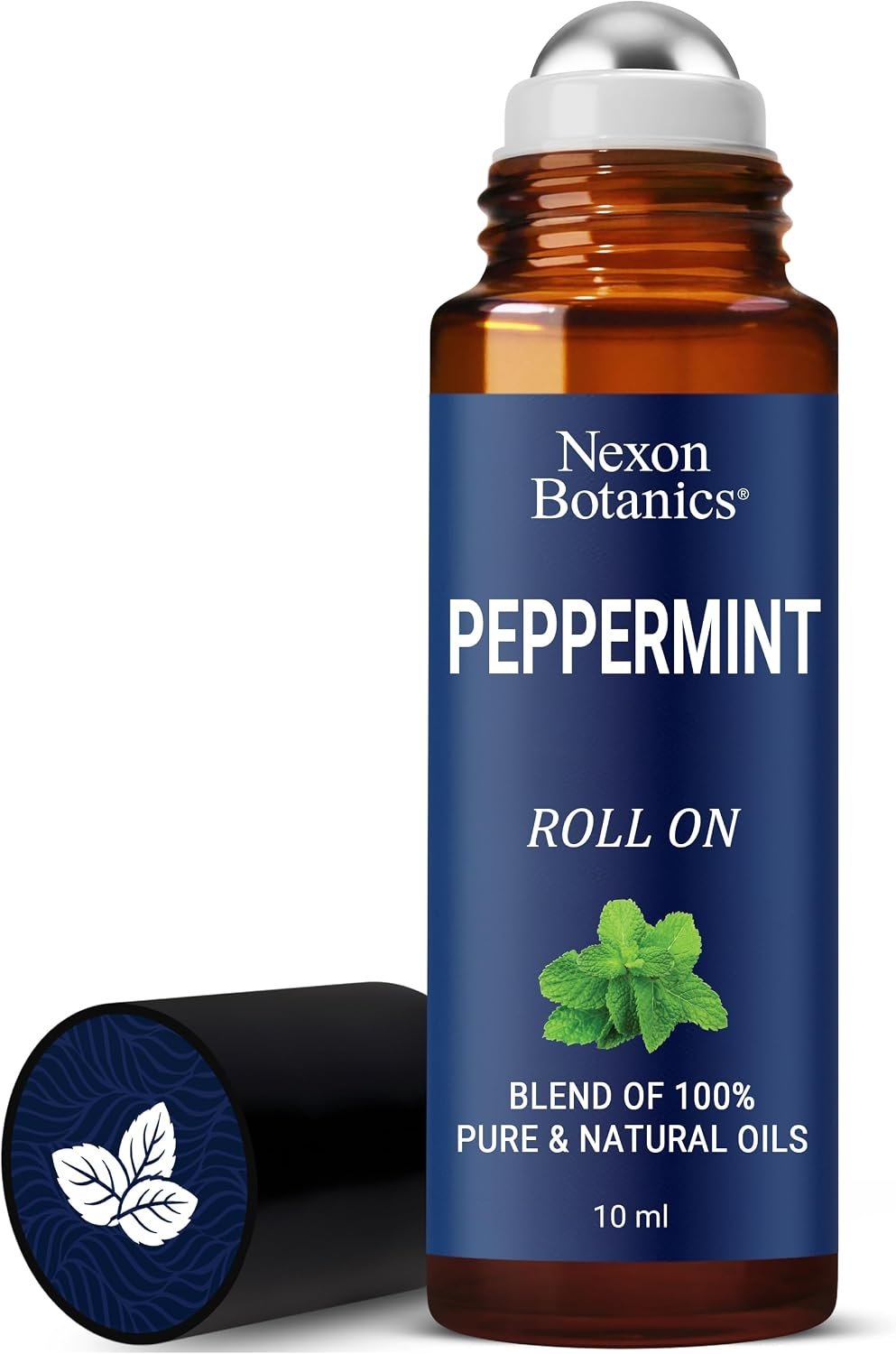 Peppermint Essential Oil Roll-On 10 ml for Skin, Aromatherapy, Minty Scent