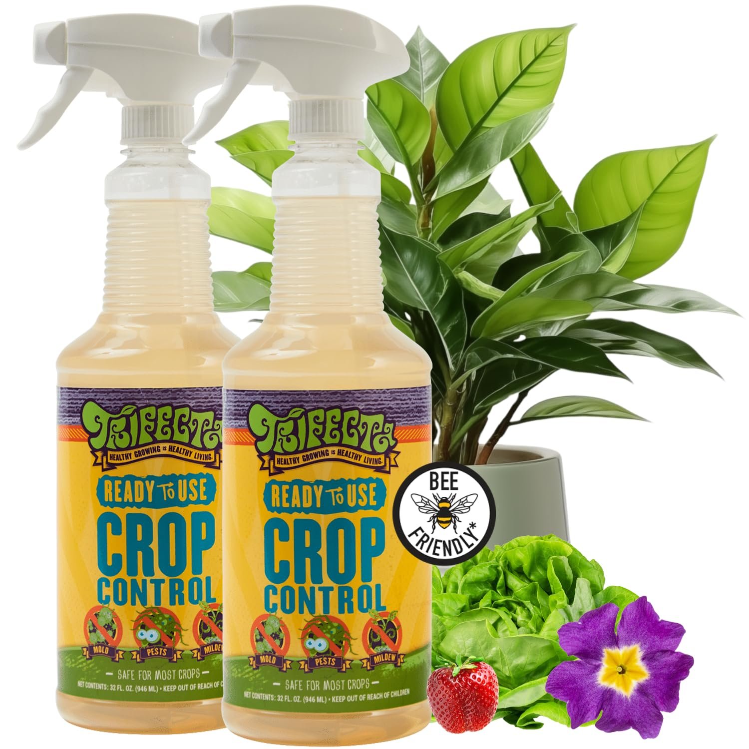 Trifecta Crop Control Insecticidal Soap | 32 fl oz, 2 Pack