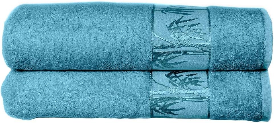 Set of 2 Luxury Bamboo Viscose Bath Towels