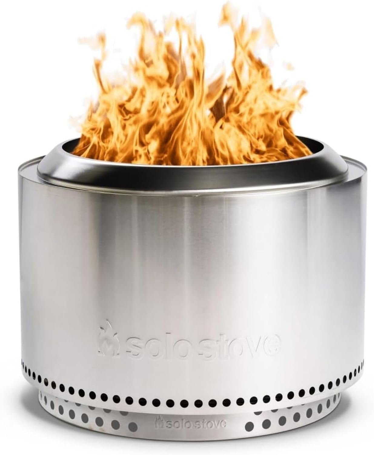 Solo Stove Yukon 2.0 + Stand | 27″ Smokeless Fire Pit, Silver
