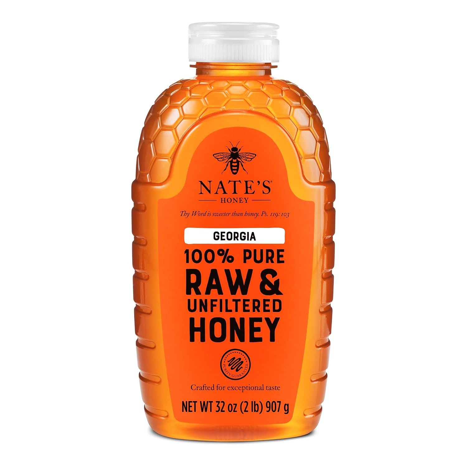 Nate’s Georgia Honey, 32 oz. Squeeze Bottle