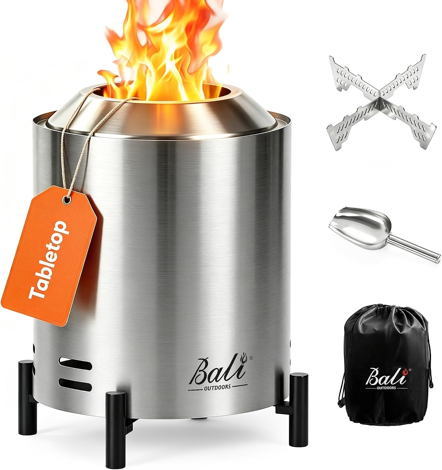 Tabletop Fire Pit Small Table Top Firepit Outdoor Smokeless Firepit Patio