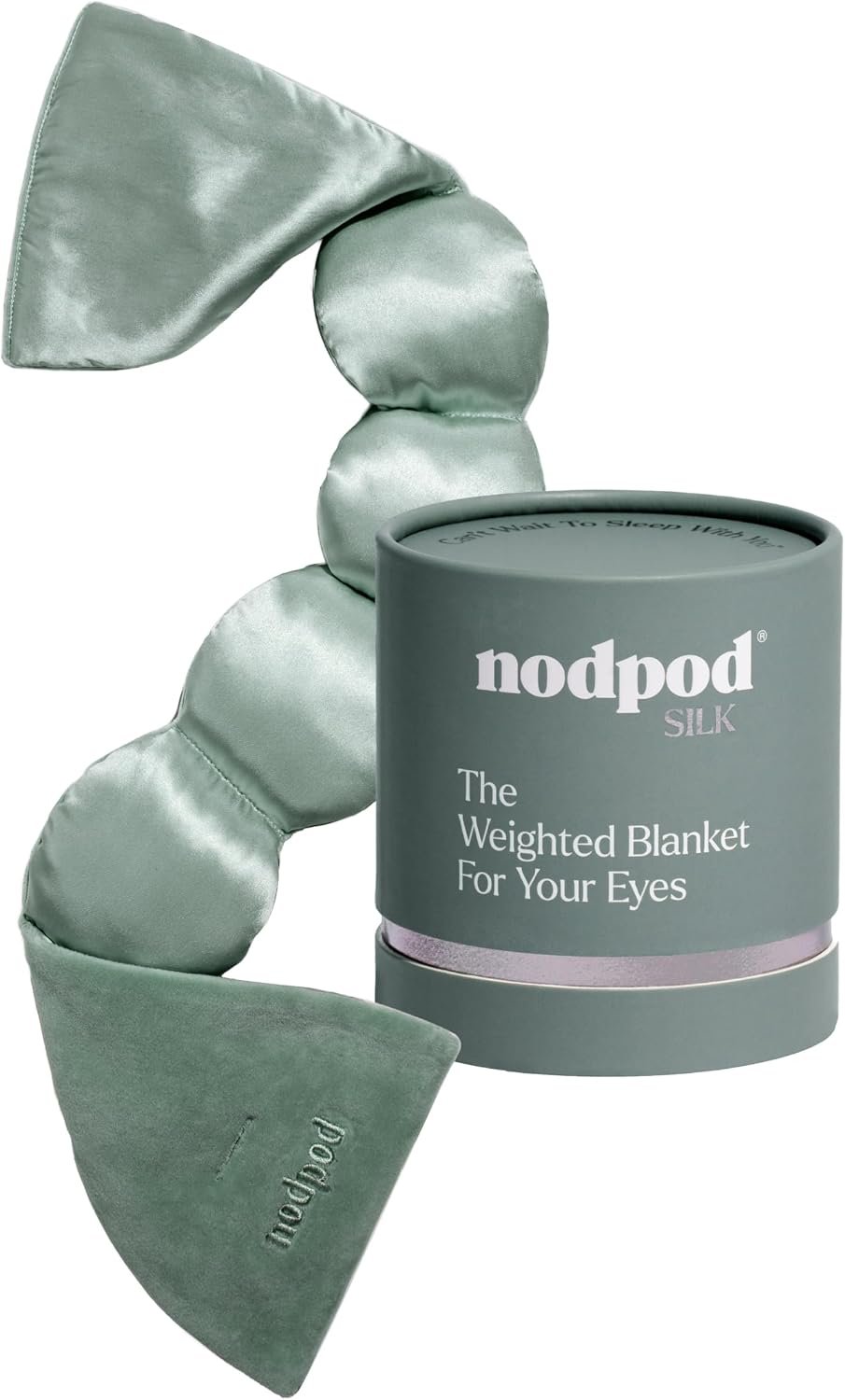 nodpod Mineralized Silk Gentle Pressure Sleep Mask, Weighted Eye Mask