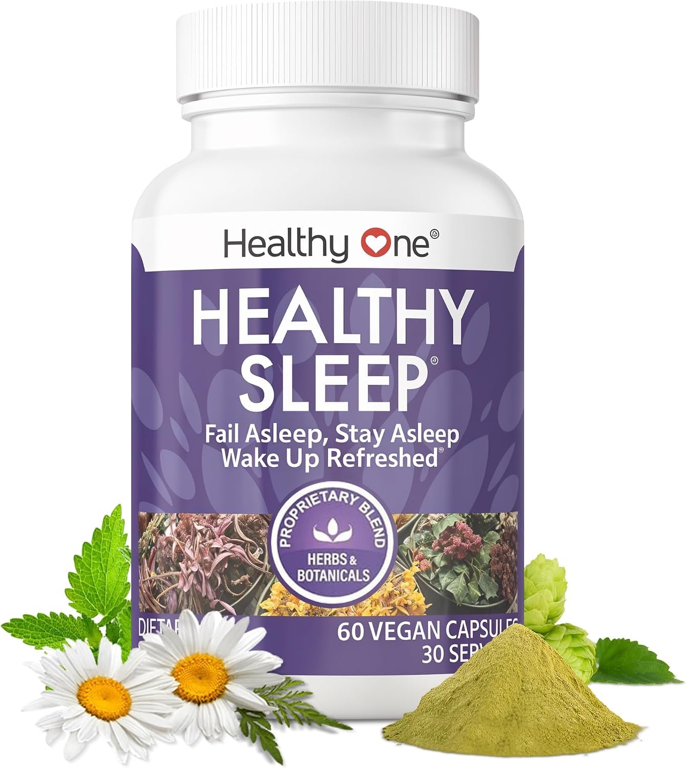 Healthy Sleep – 10-in-1 Comprehensive Sleep Formula with Melatonin – 60ct