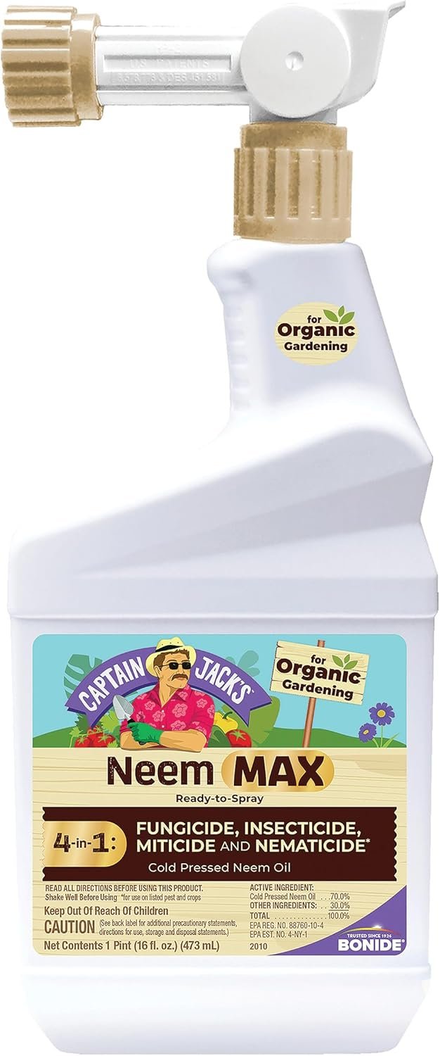 Bonide Captain Jack’s Neem Max, 16 oz Ready-to-Spray Neem Oil