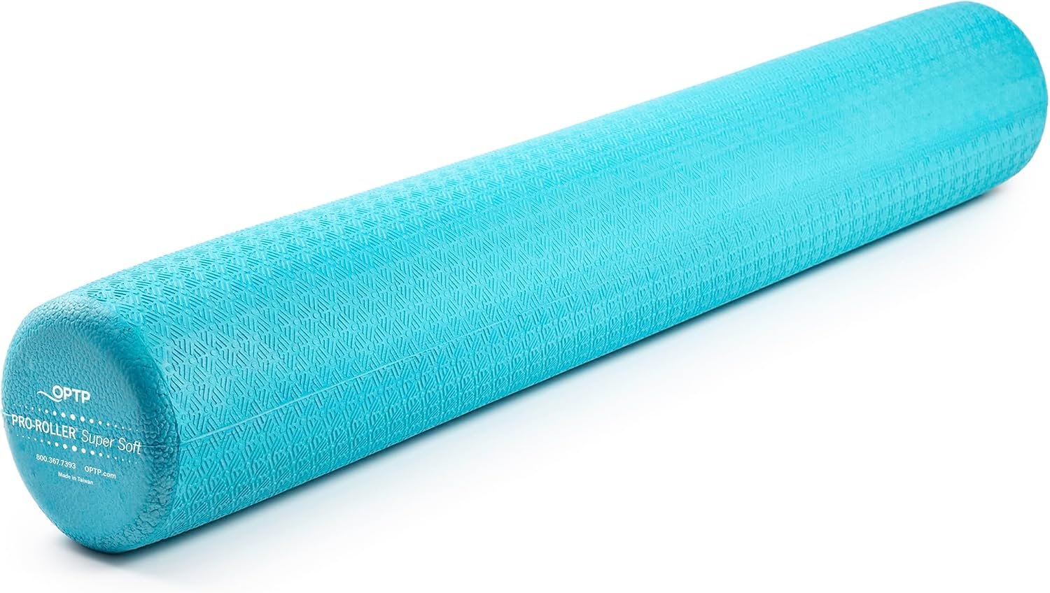 OPTP PRO-Roller Super Soft Density Foam Roller – Round, Light Blue, 36″x 6″